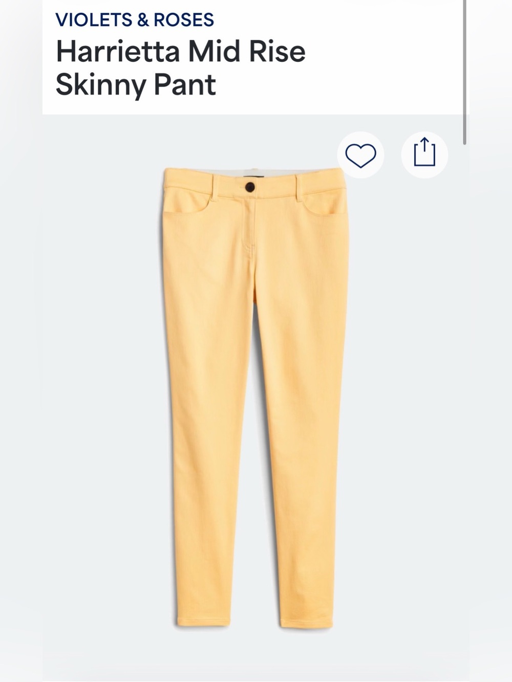 Harrietta Mid Rise Skinny Pant